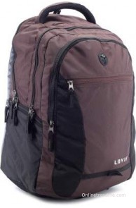 Lavie 14 inch Laptop Backpack(Brown)